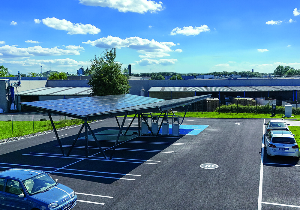 Ombrière solaire pour entreprise pme et collectivité